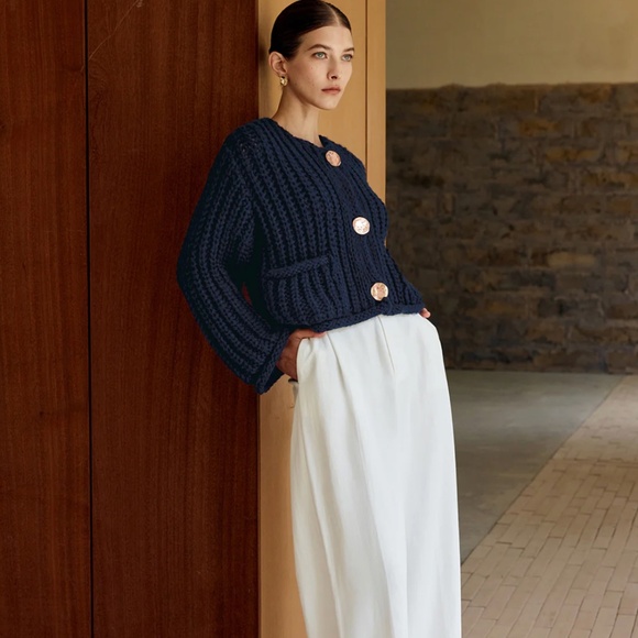 Commense Plain Button Knit Cardigan - Picture 2 of 11